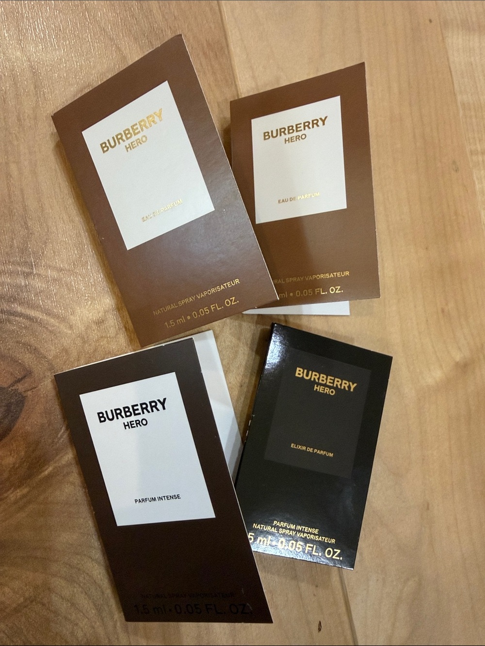 4 x Burberry Hero